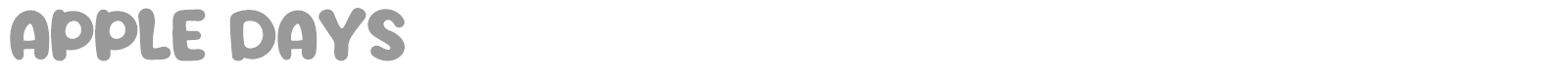 Apple Days font preview